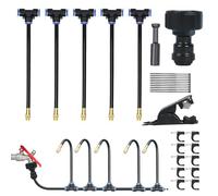 Vmiorzq Kit de Riego por,Boquillas Ajustables Automáticas De Conexión Rápida | Riego Por En Línea | Para Bancales Elevados, Plantas, Césped, Jardín, Exterior, Verduras, Flores,