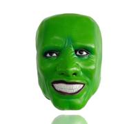 Vmlxgdux The Mask Jim Carrey - Máscara de látex Loki de lujo, disfraz de Halloween