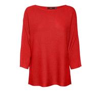 VMNORA 3/4 Boatneck Blouse Noos, Rojo, S