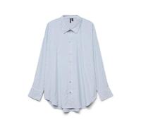 VERO MODA Vmnora LS WVN Ga Noos - Camiseta de Gran tamaño, Blanco Brillante, XS
