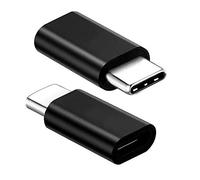 VMOJO Adaptador USB C a Micro USB OTG, USB 3.1 Tipo C macho a Micro USB hembra, convertidor de resistencia 56K para Samsung Galaxy Note 10 9 S20 S10 S9, MacBook Pro Air - Negro (2 unidades)