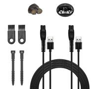 Vmoomax Cable de carga de 5 V para Philips One Blade MG5910 MG9520 MG7950 X5005 X5006 QP1924 QP2724 QP2834 BT3238 X3053 X5004 BG3017 S5884, 2 piezas USB para afeitadora Cable de carga Afeitadora