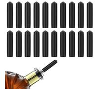 Vmoomax Paquete de 20 fundas antipolvo para verter licor, tapas de goma para botellas, tapas de PVC para proteger licores, aceites, vinagre, vino, café y jarabes del polvo, desechos y moscas de la
