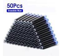 VmugDVoqb 50 Uds Pluma estilográfica recargas de Cartuchos de Tinta Botella 4 Colores Desechables diámetro 3,4mm 2,6mm Suministros de papelería de Oficina Escolar CW-159(3.4mm Blue)