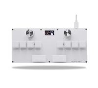 VmugDVoqb Teclado CM51 con Perilla, Copia y Pasta de Pantalla, Compatible con OSU DJ MAX, admite interruptores, interruptores magnéticos de Disparo rápido(CM51-2 White)