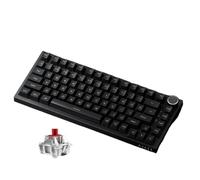 VmugDVoqb Teclado mecánico 75 con Cable USB con luz Blanca, Montaje de Junta, tecla Completa, diseño de Intercambio en Caliente, Teclado para Juegos Compatible con PC y portátil