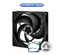 VmugDVoqb Ventilador de Caja de 120 mm con tecnología de Uso compartido PWM PST Velocidad del Ventilador de Motor silencioso optimizada para presión 200-1800 RPM(Black)