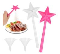 VMUTGA 2 Piezas Varita Mágica Salero y Pimentero, Dispensador de Condimentos, Tarro de Pretzels con Varita Mágica, Sal y Pimienta en Rama para Restaurante,Cocina