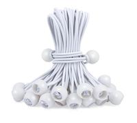 VMUTGA 30 Piezas Tensores Elasticos con Bola, 15cm Tensores Elasticos para Lona de Piscina, Acampar y Atar Banderas