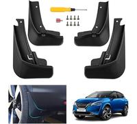 vmwia Auto Faldillas Antibarro Guardabarros para Nissan Qashqai J12 e-Power 2022-2024 2025,Delantero Trasero Guardabarros Reemplazo Accesorios Automotrices.,A/J12 (2022-)
