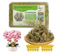 Vmxlso 500g Musgo para Orquideas, Musgo Sphagnum, Sphagnum Moss con 10 Trampa Moscas, Sustrato para Orquídeas, Enmienda de Suelo de Jardinería y Medios de Suelo para Plantas Carnívoras