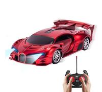 Vmxlso Coche Teledirigido Niños 3 Años, 1/32 Coches Teledirigidos para Niños, 2.4 GHz Coche Radiocontrol Niño, Coche RC con Luces LED, Carro Telecomandado Niños, Coche Teledirigido para Niños (Rojo)