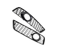 VNABIA Compatible con A3 para 8P 2009-2013 2 Piezas Cubierta De Parrilla De Luz Antiniebla Embellecedor De Marco De Lámpara Antiniebla 8P0807682D antiniebla Rejilla Auto(Black)