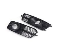 VNABIA Compatible con A6 C7 A6L 2015-2018 2X Parachoques Delantero Luz Antiniebla Rejilla Lámparas Antiniebla Cubierta De Máscara 4G0807681AG, 4G0807682AG antiniebla Rejilla Auto(Black)