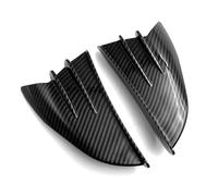 VNABIA Compatible con Ninja 300 para Ninja 400 para Ninja 650 para Z400 Kit de alerón aerodinámico Universal para Motocicleta aerodinámico ala Deflector(Glossy Carbon Look)