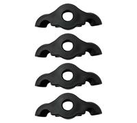 Vnakrny 4 almohadillas de entrenamiento para ciclismo, pelotas de tenis que absorben los golpes, para Wahoo Kickr Core, para bicicleta de interior, antideslizantes, pies basculantes