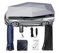 VNATWGOO Parasol EléCtrico Universal para Cochera, 4,2 M, 4,8 M Y 5,2 M, Carpa AutomáTica para Techo, para SedáN, SUV, Monovolumen,Gray-5.2m