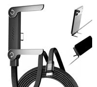 VNDGEOUH Cable de Carga con Soporte Invisible, Tipo C a Tipo C, Cable de Carga rápida PD de 240 W con Soporte de Metal Ajustable de 360°, Nuevo Cable USB-C Plegable y Duradero 2026