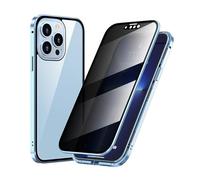 VNDGEOUH Funda for teléfono Thoughtside, for iPhone 13-16, Potente Funda magnética Anti-miradas, Funda de Vidrio Anti-miradas de Doble Cara.(Peak Blue,FOR 11)