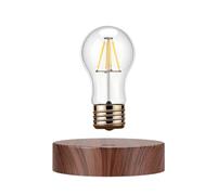 Vnemofey Bombilla magnética levitante con diseño de rosca vintage, lámpara LED flotante antigravedad, rotación de 360 grados, control táctil, decoración de escritorio de estilo industrial para el