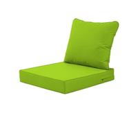VNHGNHG Cojín de Asiento Profundo for Exteriores de 20 x 20 Pulgadas, cojín for Muebles de Patio Resistente a la Intemperie y con protección UV con Funda extraíble, Forro Blanco(Fruit Green,18.9in)