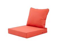 VNHGNHG Cojín de Asiento Profundo for Exteriores de 20 x 20 Pulgadas, cojín for Muebles de Patio Resistente a la Intemperie y con protección UV con Funda extraíble, Forro Blanco(Orange,18.9in)