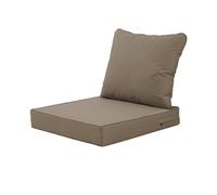 VNHGNHG Cojín de Asiento Profundo for Exteriores de 20 x 20 Pulgadas, cojín for Muebles de Patio Resistente a la Intemperie y con protección UV con Funda extraíble, Forro Blanco(Light Brown,18.9in)