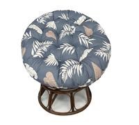 VNHGNHG Cojín Papasan Redondo Extragrande para Tumbona, Cojín De Mimbre Plegable para Mecedora, Cojines para Hamaca Y Columpio, Almohadilla De Apoyo para Muebles De Patio