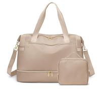 VNINE Bolsa de Viaje，Bolsa de Viaje Ligera e Impermeable, Bolsas de Fin de Semana para Mujer，Weekend Bolsa pernocte con Compartimento para Zapatos Neceser