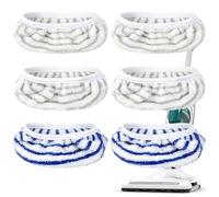 Vninkul 6 Paños de Microfibra Compatibles con Rowenta Clean & Steam ZR005801 / RY7 / RY8, ZR005801 / 04/02, RY8561 / 8544/7757 / 7731/7597 / 7591/7585 / 7577/7557 / 7535/7517 / YY2731FE