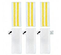 Vninkul Paños de Repuesto de Microfibra Compatibles con Kärcher SC 1 SC 2 SC 3 SC 4 SC 5, Paño de Microfibra para Vaporeta para Limpiar Diversos Tipos de Suelos (3 Paños de Suelo + 3 Fundas)