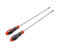 VNJUGF 1/2pcs extendido cruz/ranura Destornilladores 300mm 6mm cromo vanadio aleación de acero de goma herramientas manuales Destornilladores llaves wanglan(2pcs set)