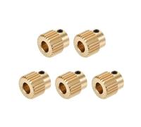 VNJUGF 5 piezas/lote 3 CR-10 Rueda de extrusión for impresora 3D, rueda engranaje latón 40/26 dientes, filamento for wanglan(26 Teeth Brass)
