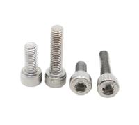 VNJUGF Tornillos de cabeza hexagonal Allen acero inoxidable DIN912 304, rosca métrica, longitud 3 a 50 mm, 2-20 unidades, M1.6, M2, .5, M3, M4, M5, M6, M8, M10 wanglan(3mm,M1.4 20pcs)