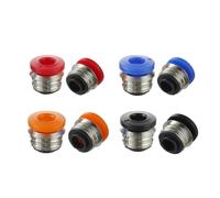 VNJUGF XCR3D - 4/8 piezas for impresora 3D, conectores neumáticos, 2 x 4 tubos, conector rápido de 1,75 mm, kit extrusor filamento extremo caliente wanglan(Red 8pcs)