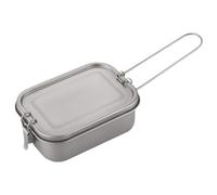 VNLCPX Fiambrera de Titanio, Lunch Box con Tapa y Asa de Transporte, Recipiente Bento a Prueba de Fugas, Tartera Comida Trabajo para Camping Picni, 1200 ml, Apto para Calentar en Hornillos de Camping