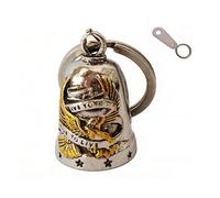 VNLCPX Motorcycle Guardian Bell, Motorcycle Keyring, Diseño de Águila, Campana Moto Amuleto, Campana Motera, para Motorcycles, Electric Vehicles, Bicycles y Cars, Dorado