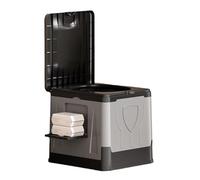VNLCPX WC Portatil Camping, Inodoro Portatil con 12 Bolsas 12 Aglutinantes, WC Quimico Plegable, Baños Portatiles para Adultos Niños, Caravana y Exteriores, MAX 150 kg