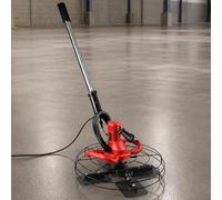 vnmudzeo Acabadora de Concreto de Uso Rudo, con Mango de ExtensióN de 130 Cm, Llana EléCtrica de 1680W para Concreto, Cemento y Mortero, 6 Velocidades Ajustables