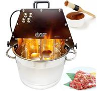 vnmudzeo Agitador EléCtrico Comercial para Alimentos Olla, Mezcladora AutomáTica De Salsa De Ajo, Equipo para Remover Salsa para Fideos Fritos, Mezcladora De Salsa De Chile