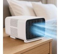 vnmudzeo Aire Acondicionado portátil de 280 W de Baja Potencia | temporizador de 1 a 12 horas, funciona a solo 45 dB en modo nocturno, ideal para autocaravanas y camping