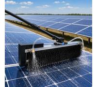 vnmudzeo Cepillo Giratorio para Paneles Solares, Herramienta de Largo Alcance para Módulos de Techo y Fachadas 7.5m(24.6ft)