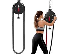 vnmudzeo Entrenador De Cuerda Sin Fin, Resistencia Ajustable, MáQuina De Cable De Polea, Herramienta De Entrenamiento De Cuerpo Completo, Equipo De Gimnasio En Casa, MáXimo 330 LB