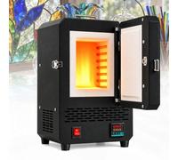 vnmudzeo Horno de Cerámica Eléctrico de 1500W | para Sinterización de Esmaltes y Cerámica Pequeña, Clase de Arte y Uso Científico 1200°C