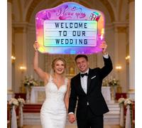 vnmudzeo Letrero De Servicio De Botellas Led PortáTil, con 4 Juegos De Letras Y 1 Juego De NúMeros, Presentador De Servicio De Botellas con Letras De 3 Filas, para DecoracióN del Hogar