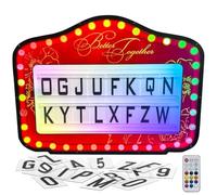 vnmudzeo Letrero De Servicio De Botellas Led RGB, Bordes Redondeados Seguros, Presentador De Letras Intercambiable, para Bodas, Discotecas, Fiestas De CumpleañOs Y Eventos VIP