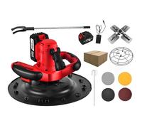 vnmudzeo Llana EléCtrica para HormigóN, 6 Velocidades Ajustables, Equipo InaláMbrico Profesional para Alisar Paredes, Ideal para Un Alisado RáPido de Muros y Mortero 13000mAh
