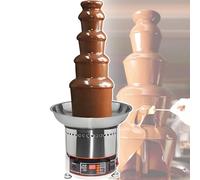 vnmudzeo MáQuina para Fuentes De Chocolate Comerciales - 4-7 Niveles, Control De 0-150 °C, Pantallas Digitales, Acero Inoxidable 5Layers