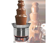 vnmudzeo MáQuina para Fuentes De Chocolate Comerciales - 4-7 Niveles, Control De 0-150 °C, Pantallas Digitales, Acero Inoxidable 4Layers