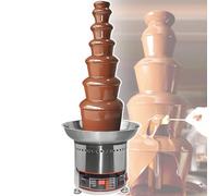 vnmudzeo MáQuina para Fuentes De Chocolate Comerciales - 4-7 Niveles, Control De 0-150 °C, Pantallas Digitales, Acero Inoxidable 7Layers